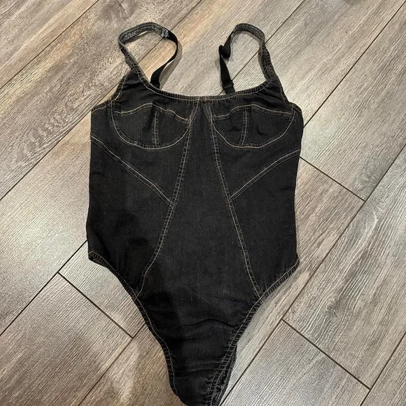 Lioness Black Denim Bodysuit - Picture 6 of 8